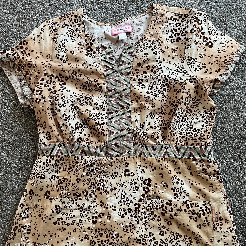 Koi Scrub Top